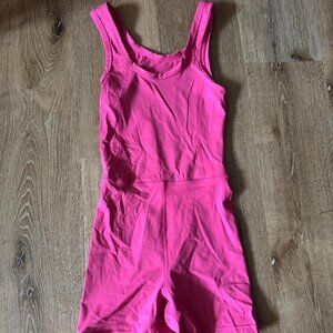 Set Active Pink Sporty Romper Size S